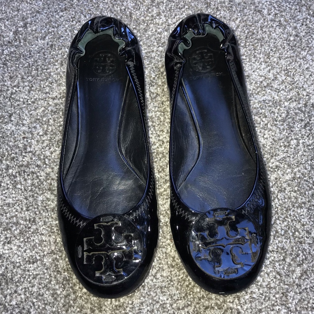 Tory Burch Black Flats